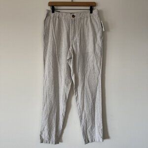 14th & Union Pants Mens 32-34 Medium Linen Lightweight Quiet Luxury Resort NWT